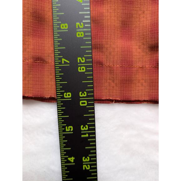 Columbia XCO Mens Short Sleeve Button Up Shirt - Large Rust Red Pattern Outdoor - Picture 6 of 9